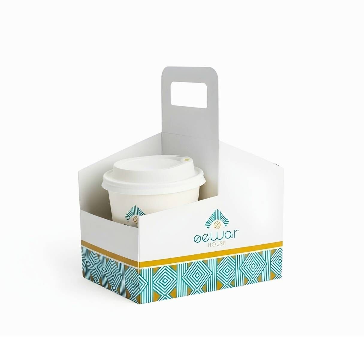 Karton Bardak Taşıyıcı Baskılı BTC202501