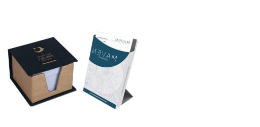 Cube and Vertical Notepad