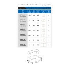 علبة كرتونية بطباعة مخصصة مع فواصل داخلية