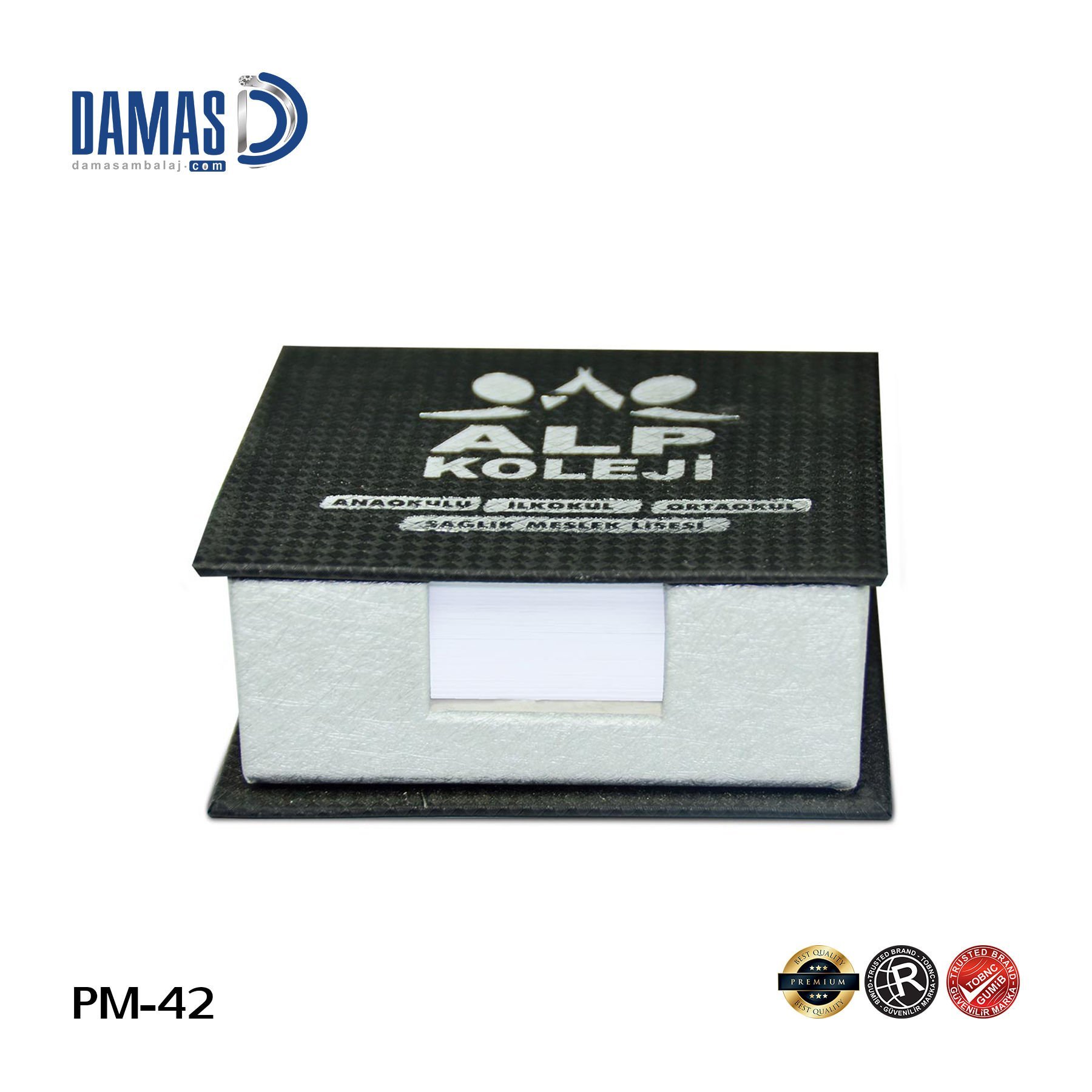 Binding Cloth Plastered Boxed Cube Notepad