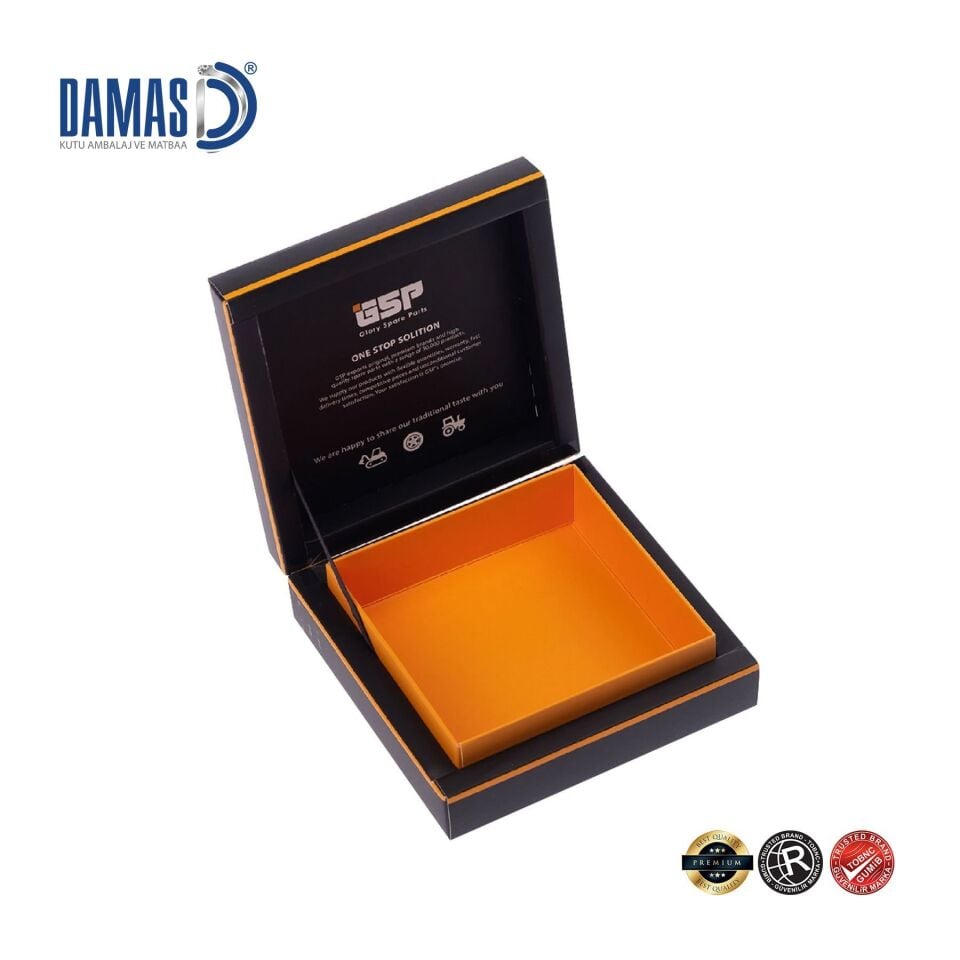 Chocolate Candy Boxes with Gold Cardboard Dividers (Special Production)