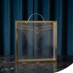 Altın Yaldızlı Asetat Çanta