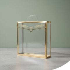 Altın Yaldızlı Asetat Çanta