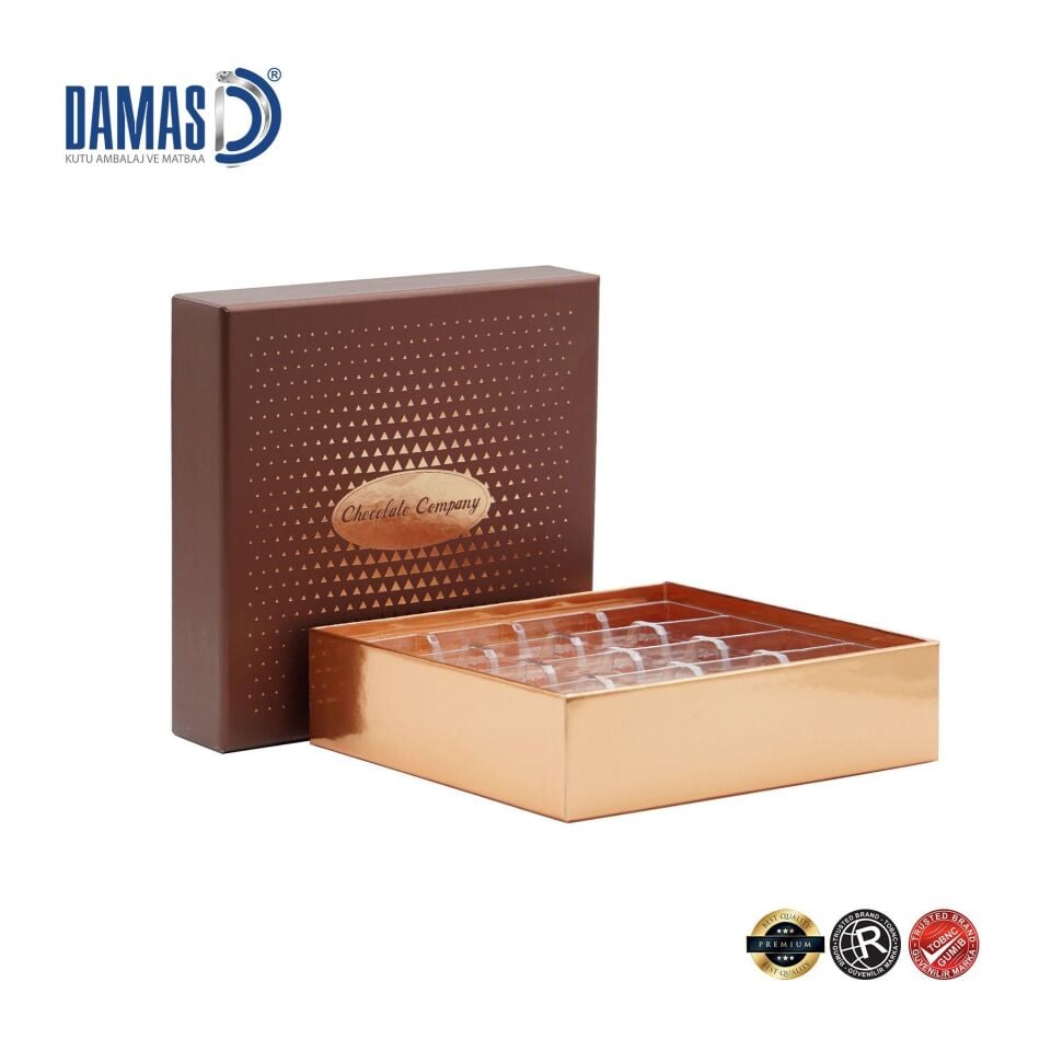 Chocolate Cardboard Box with Separator and Lid (Special Production)