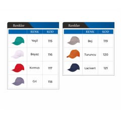 Kardelen Cotton Kumaş Şapka  (ÖZEL BASKI)