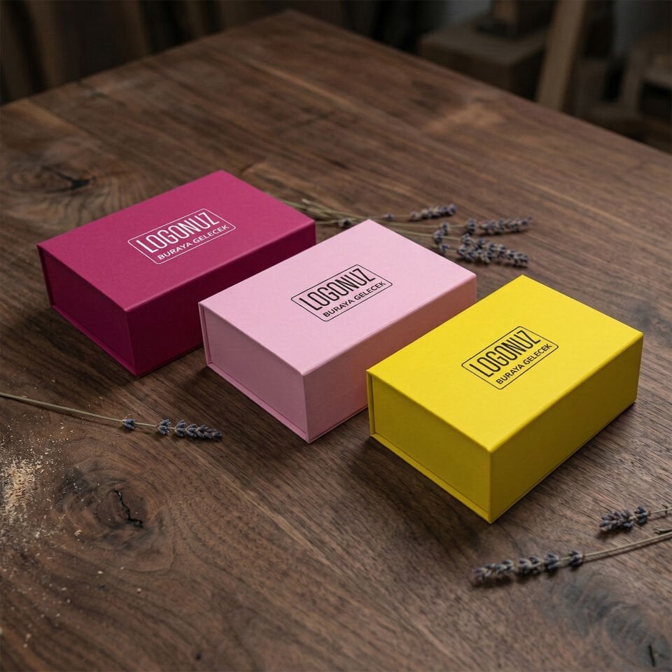 Taslama Mıknatıslı Kutular (Tek Renk)