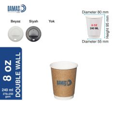 Double Kraft Bardak ( Baskılı ) CMYK - 14 oz - Yok - 100.000 adet