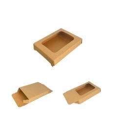 Pencereli Kraft Sabun Kutusu (6x5x1 cm)