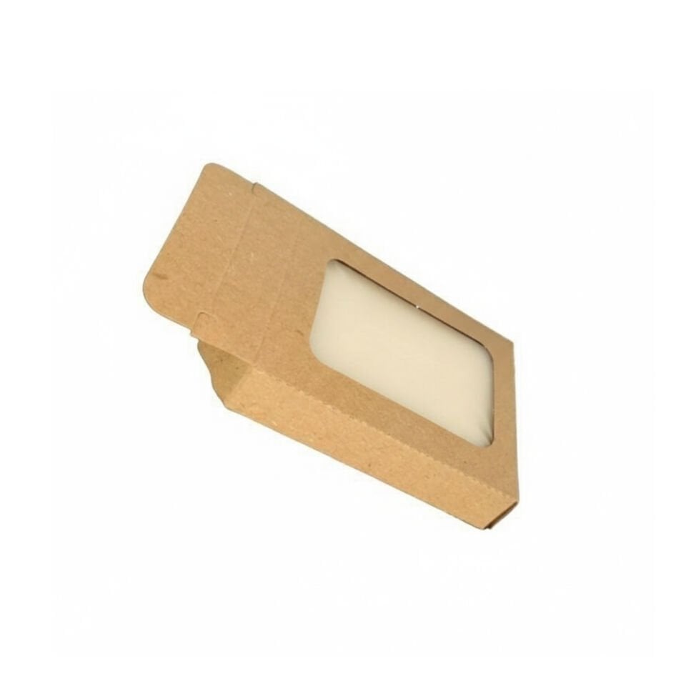Pencereli Kraft Sabun Kutusu (6x5x1 cm)