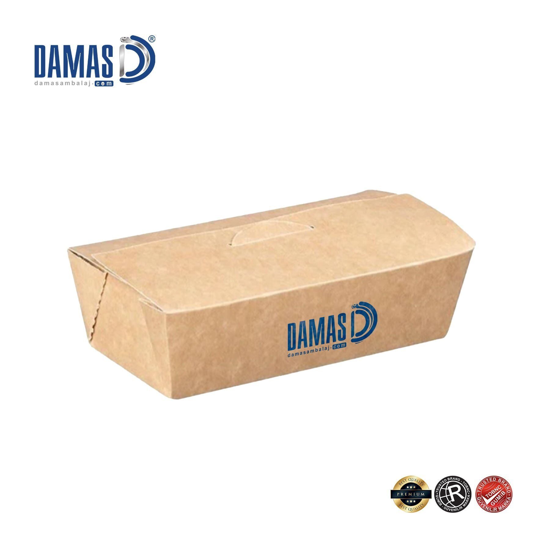 Lunch Box Kutusu Kraft (Baskılı) Baskılı - 11,5x18x5,5 cm - 10.000
