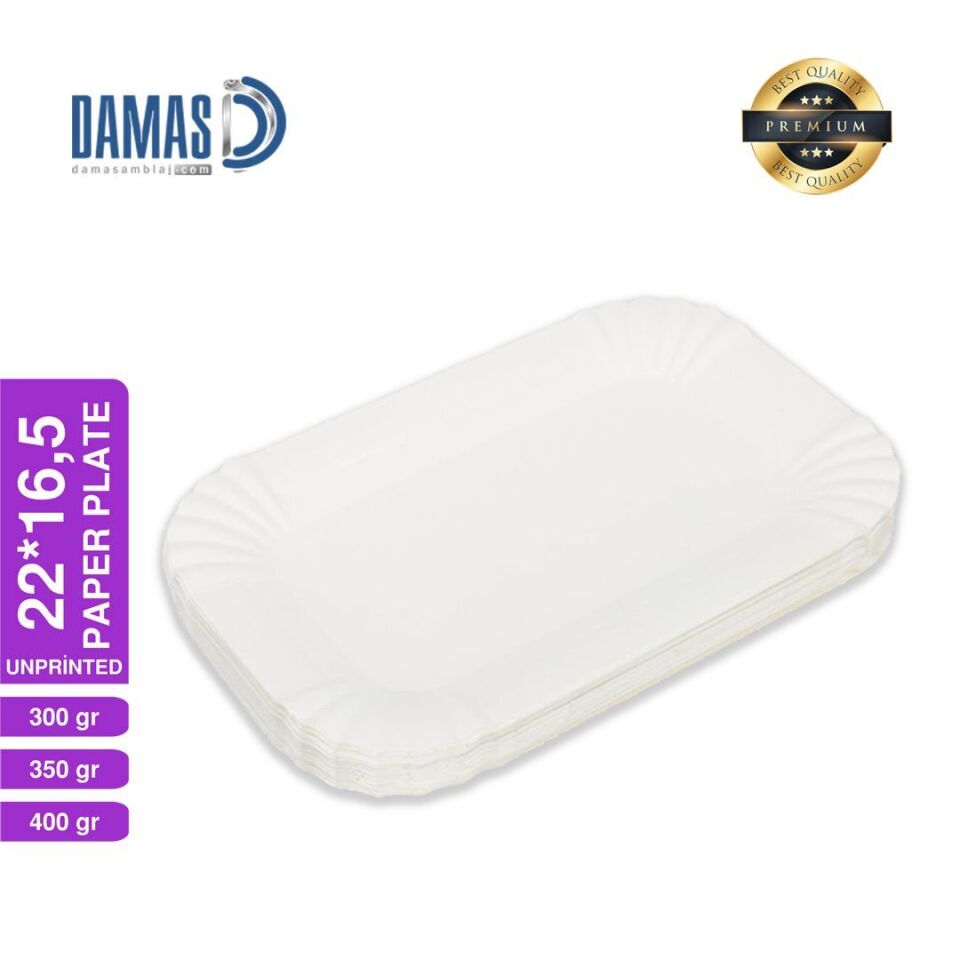 Karton Tabaklar Beyaz (Baskısız) 6.000 adet - 350 gr