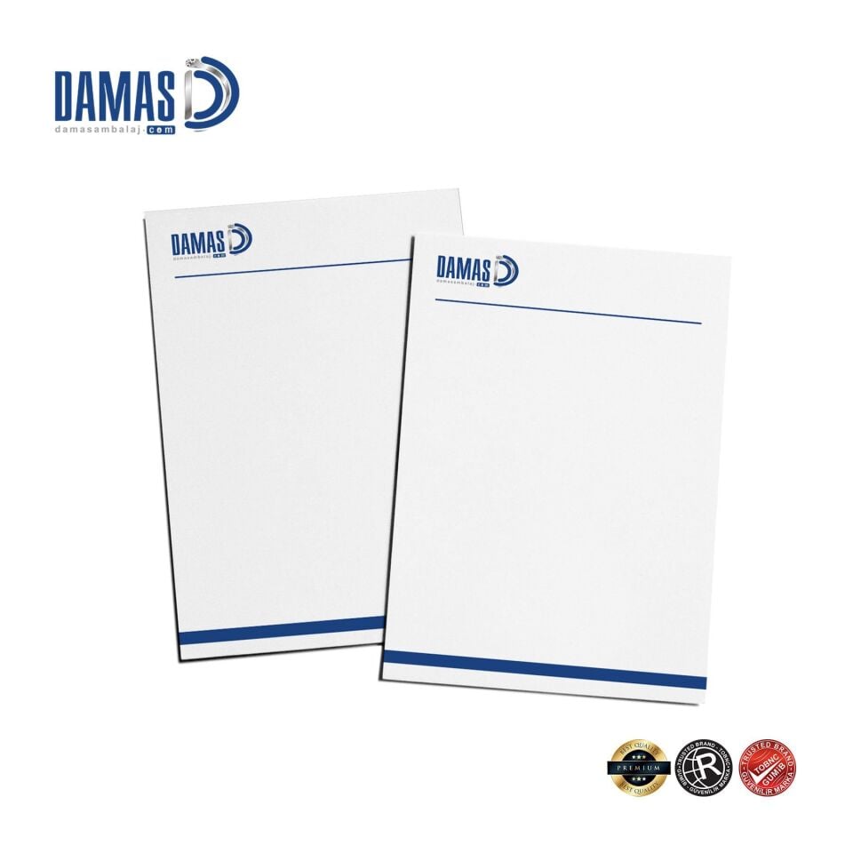 Antetli Kağıt 4 renk baskı - 10.000 adet - 21x30 cm A4 - 80 gr 1.Hamur
