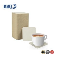Çift Taraf Karton Bardak Altlığı 8,5x8,5 cm