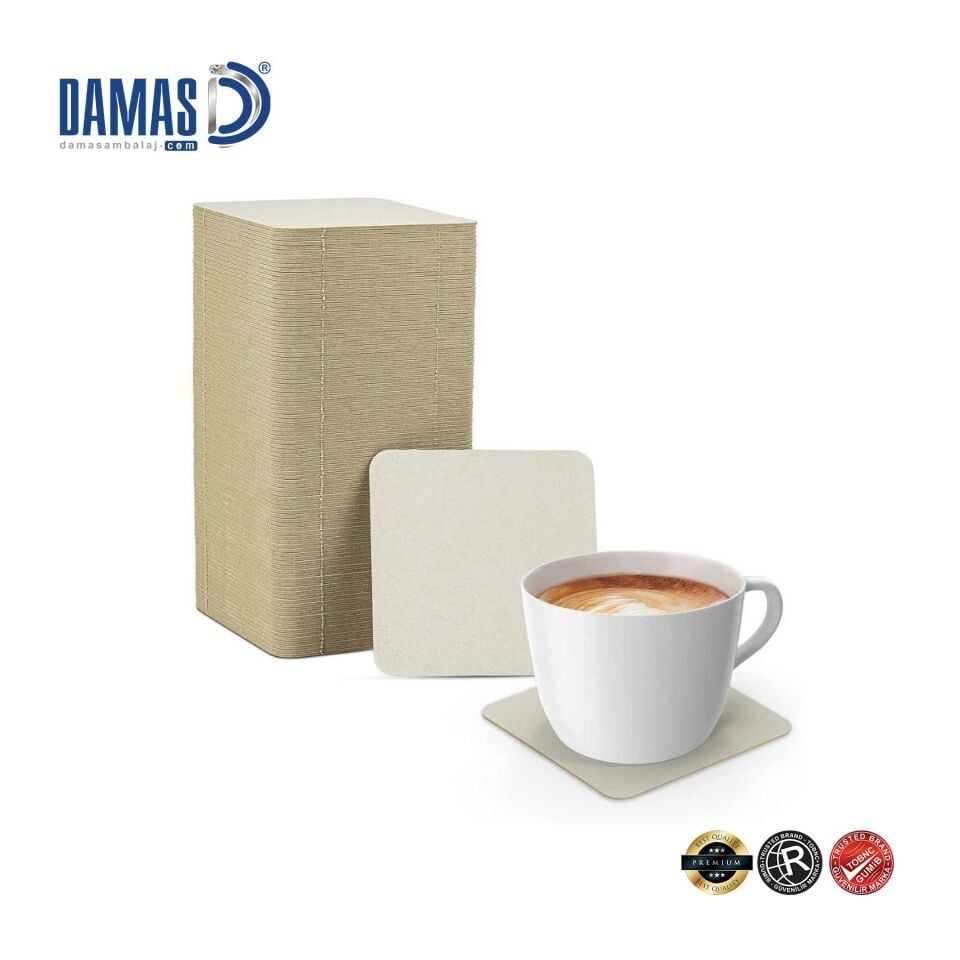 Çift Taraf Karton Bardak Altlığı