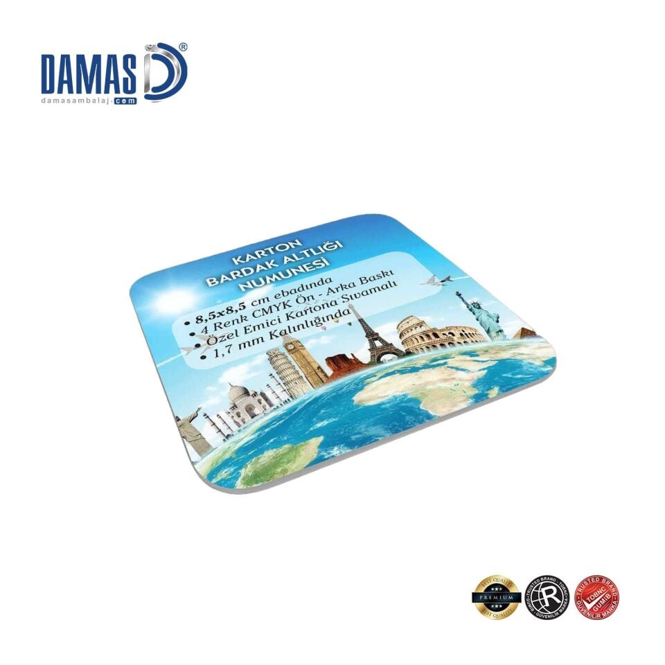 Double Sided Cardboard Coaster