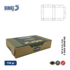 علب بقلاوة كرتون (طباعة خاصة)