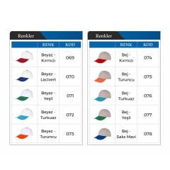 Papatya Polyester Şapka (ÖZEL BASKI)