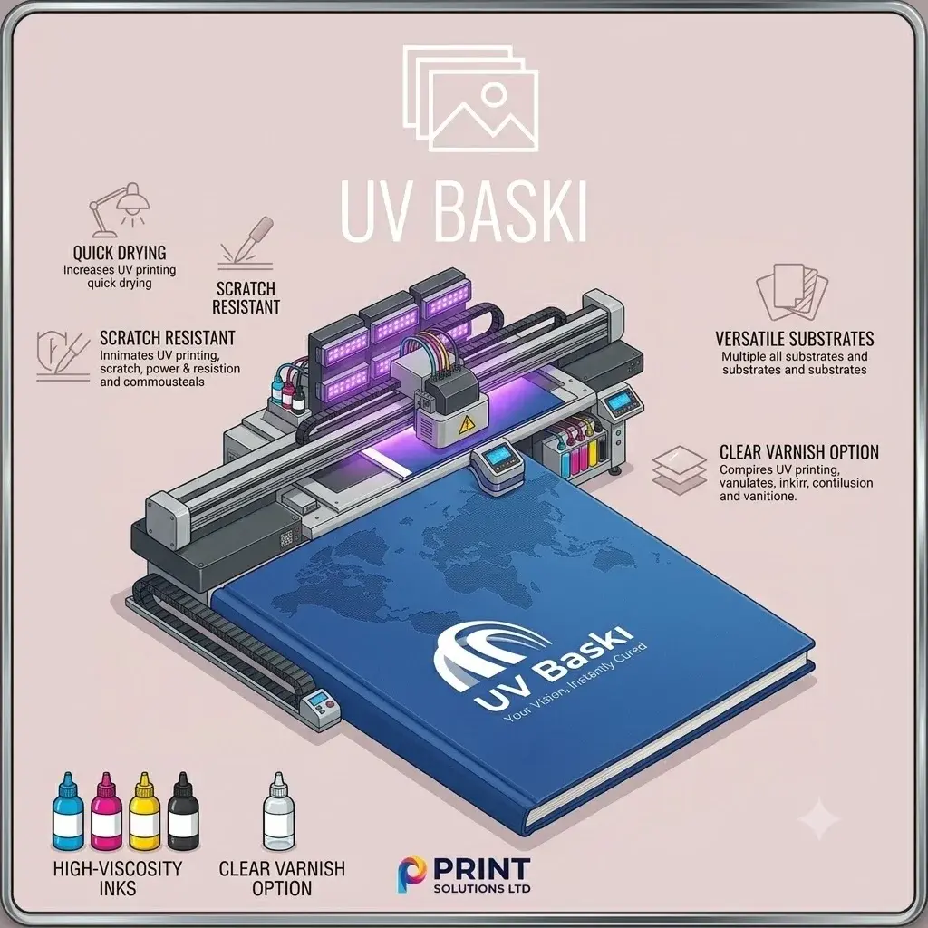 Vefa Tarihsiz Defter UV Baskı - 100 adet
