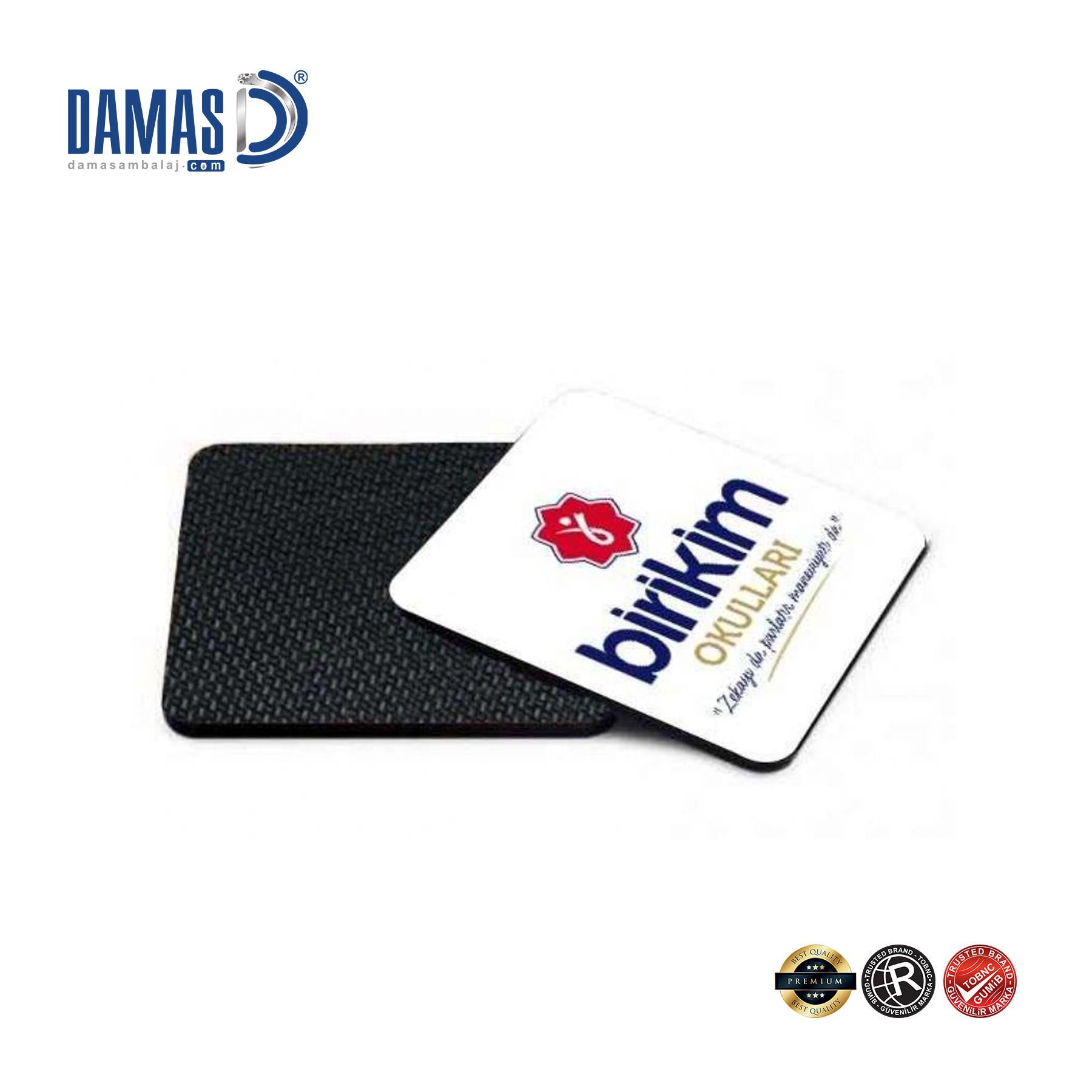 İğne Desen Kauçuk Taban Bardak Altlığı