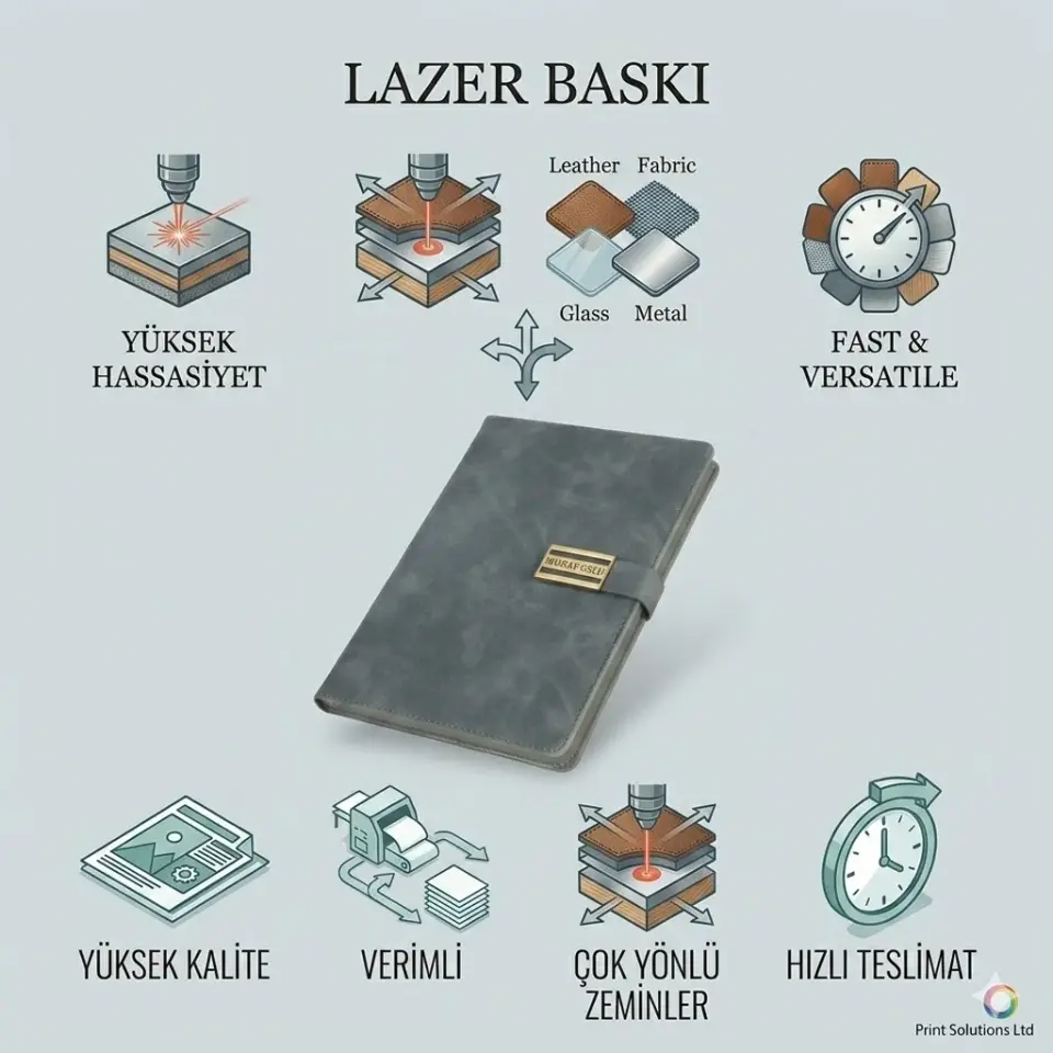Vefa Tarihsiz Defter Lazer Baskı - 25 adet