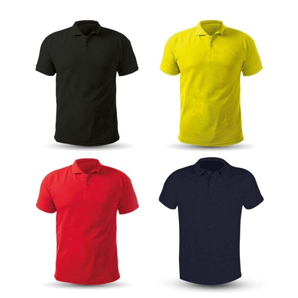 Açelya Polo Yaka T-Shirt (ÖZEL BASKI) Nakış - 25 adet - 10 x 10 cm Cep Baskı - XL