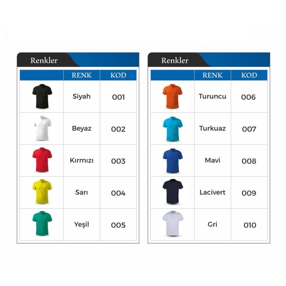 Açelya Polo Yaka T-Shirt (ÖZEL BASKI) Tek Panel Renkli ( DTF ) - 25 adet - 20 x 28 cm Sırt Baskı - 2XL