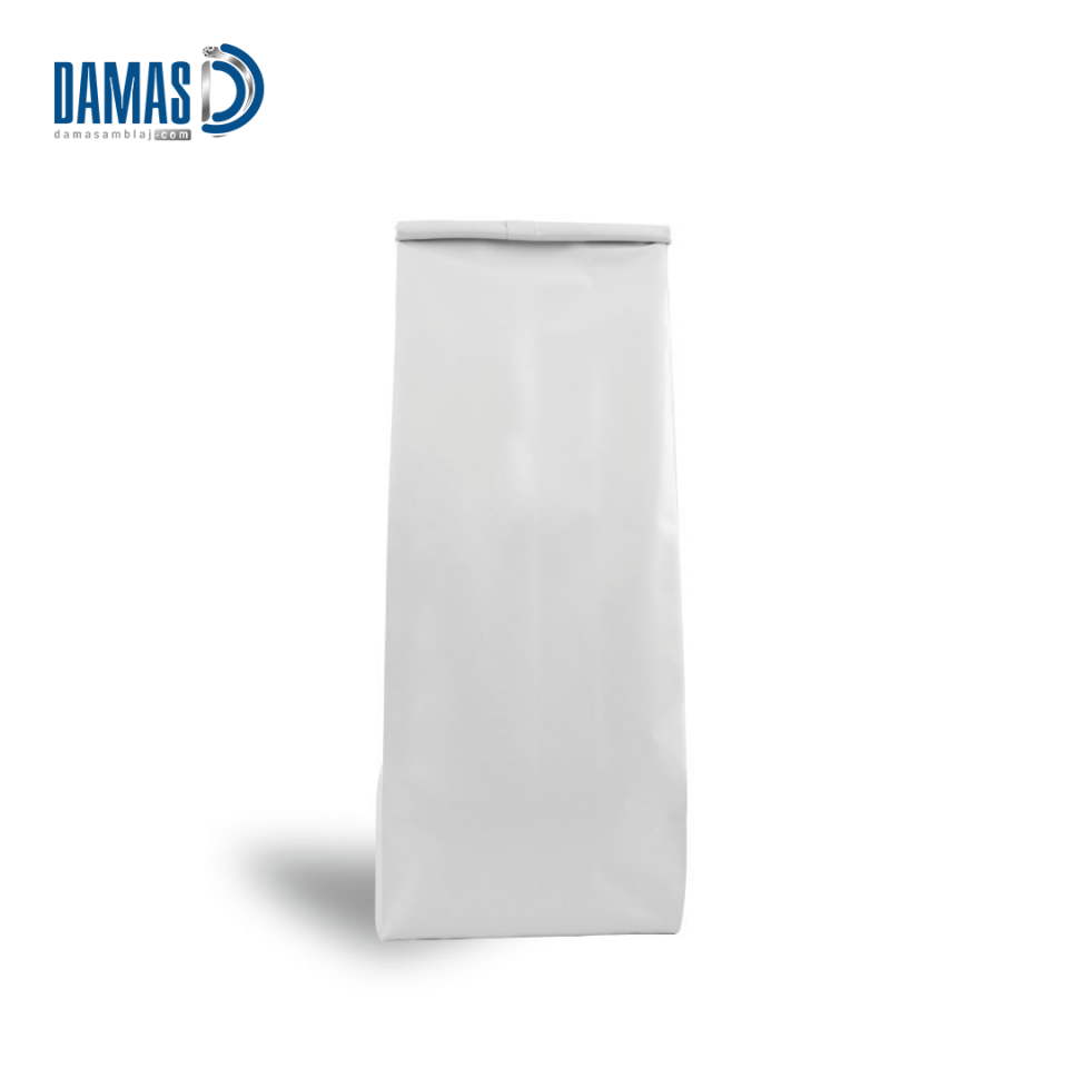 Beyaz Alüminyum Yan Körüklü Torbalar ( Baskısız )