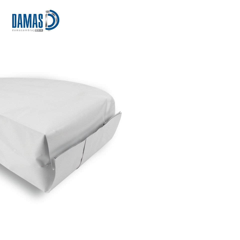 Beyaz Alüminyum Yan Körüklü Torbalar ( Baskısız )