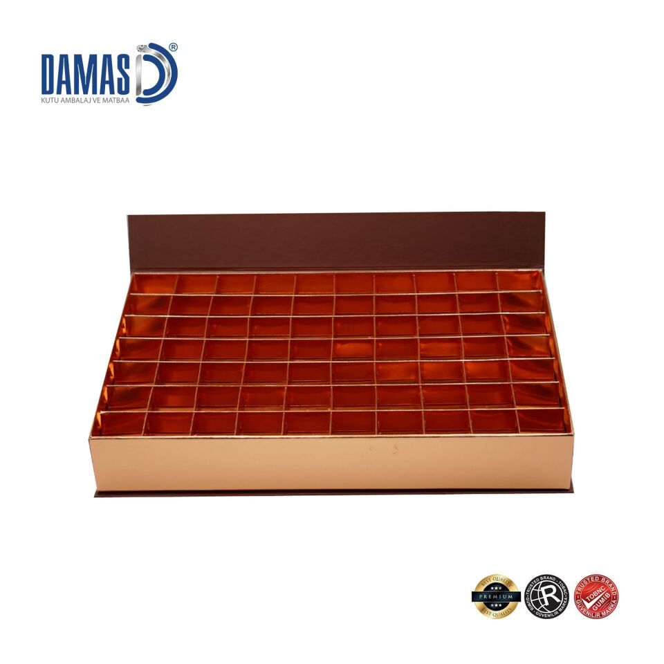 Çikolata Kutusu Mıknatıslı (Özel Üretim) 1.000 adet  - 40 x 26 x 6 cm - Mat Selefon