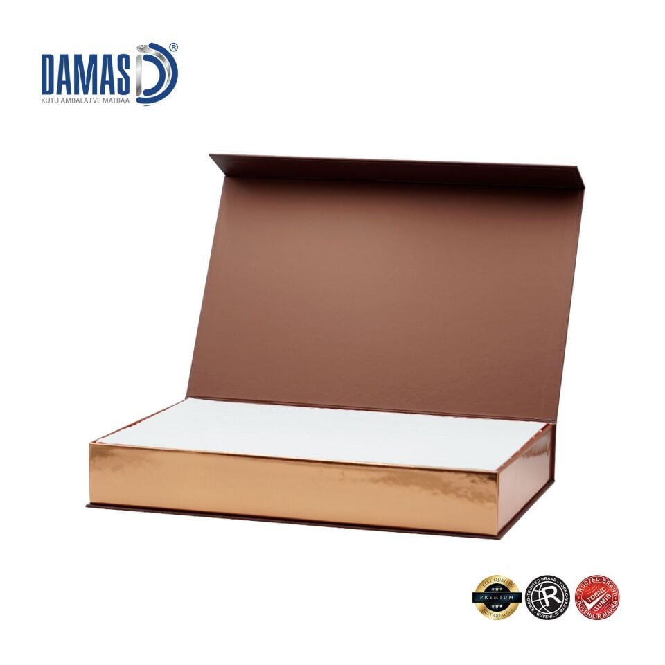 Çikolata Kutusu Mıknatıslı (Özel Üretim) 1.000 adet  - 40 x 26 x 6 cm - Parlak Selefon