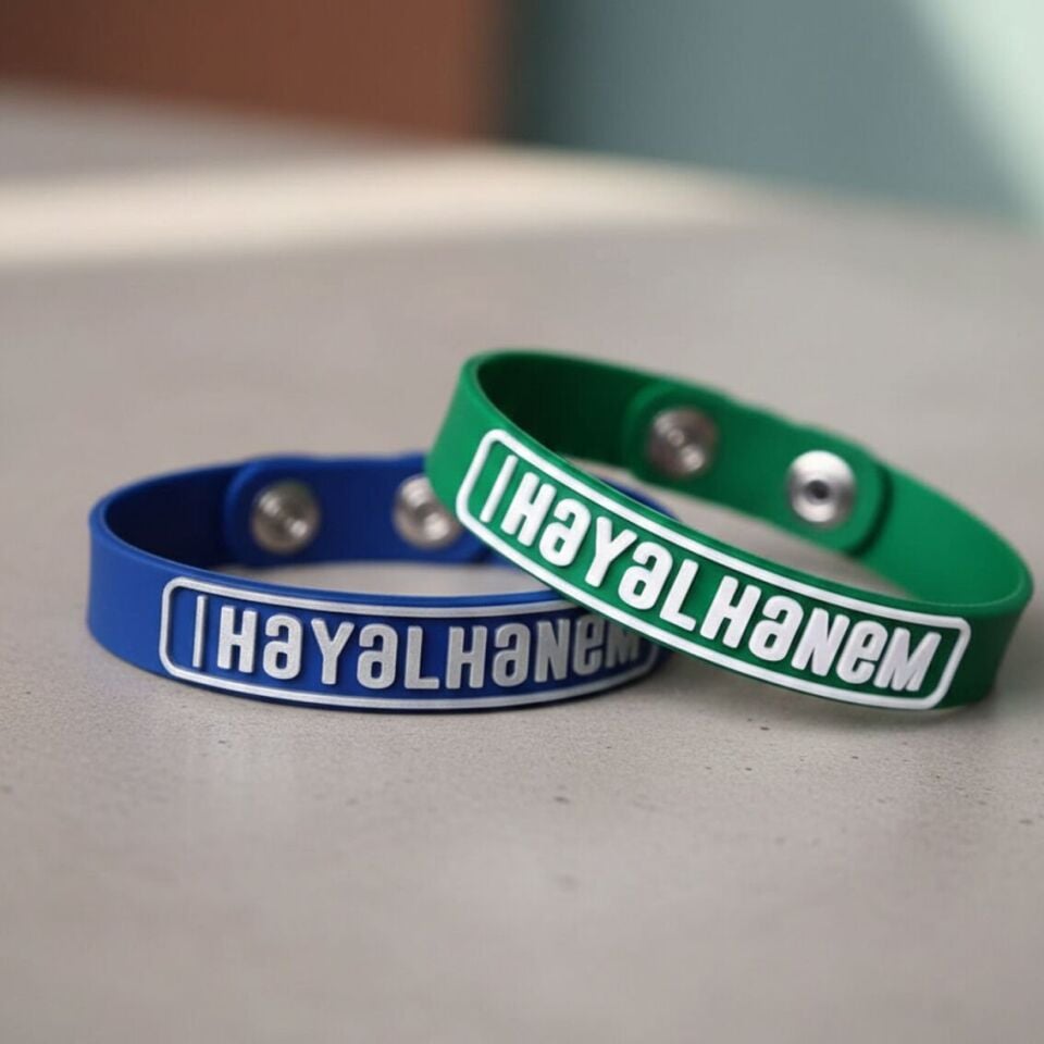 Silikon Bileklik (Kabartma Yazılı)