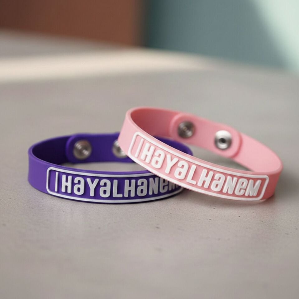 Silicone Bracelet (Embossed Written)