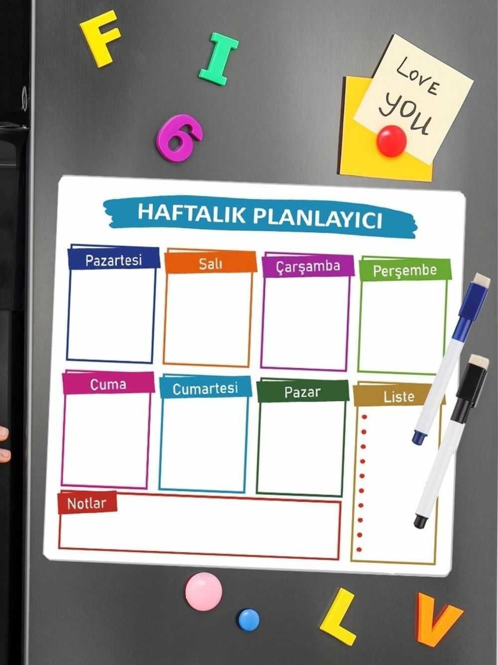 A4 Magnetli Notluk (Kalemli)