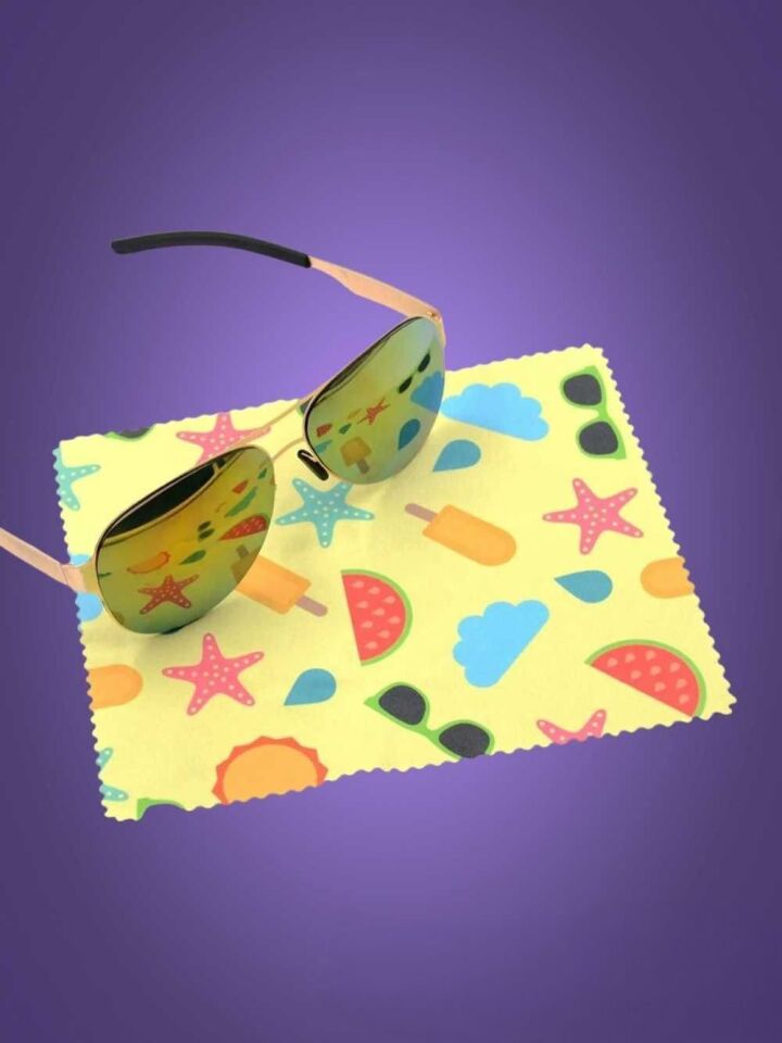 Mikrofiber Gözlük Temizleme Bezi (Baskılı)