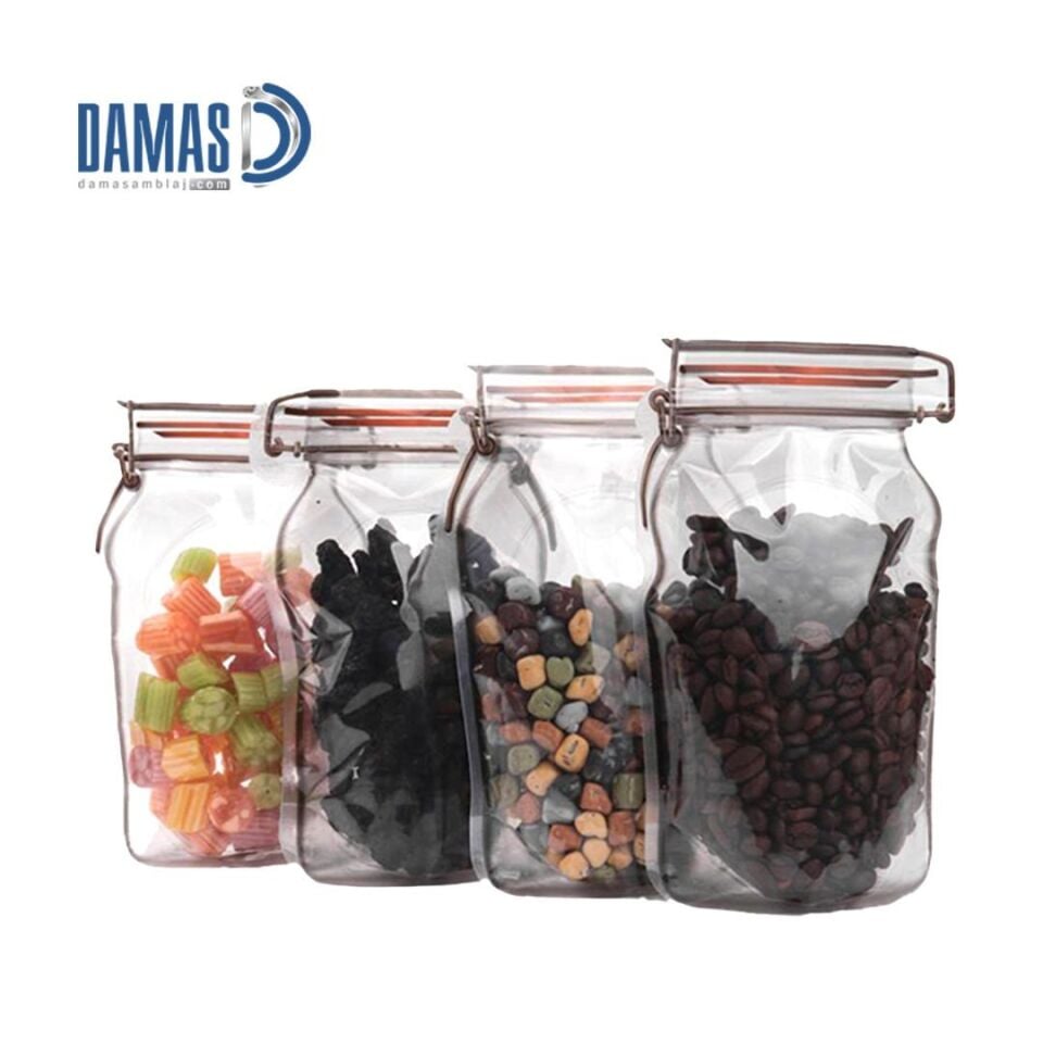 Kavanoz Kilitli Doypack Ambalaj ( Baskısız )