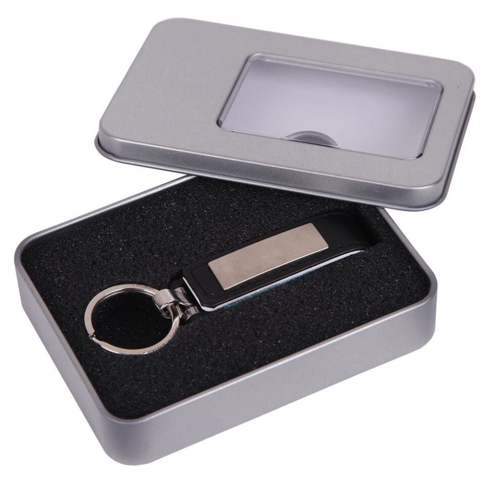 Deri USB Bellek 8230-16GB 32GB Siyah - Çift Yön Lazer Baskı  - 250 Adet - 32GB Kapasite