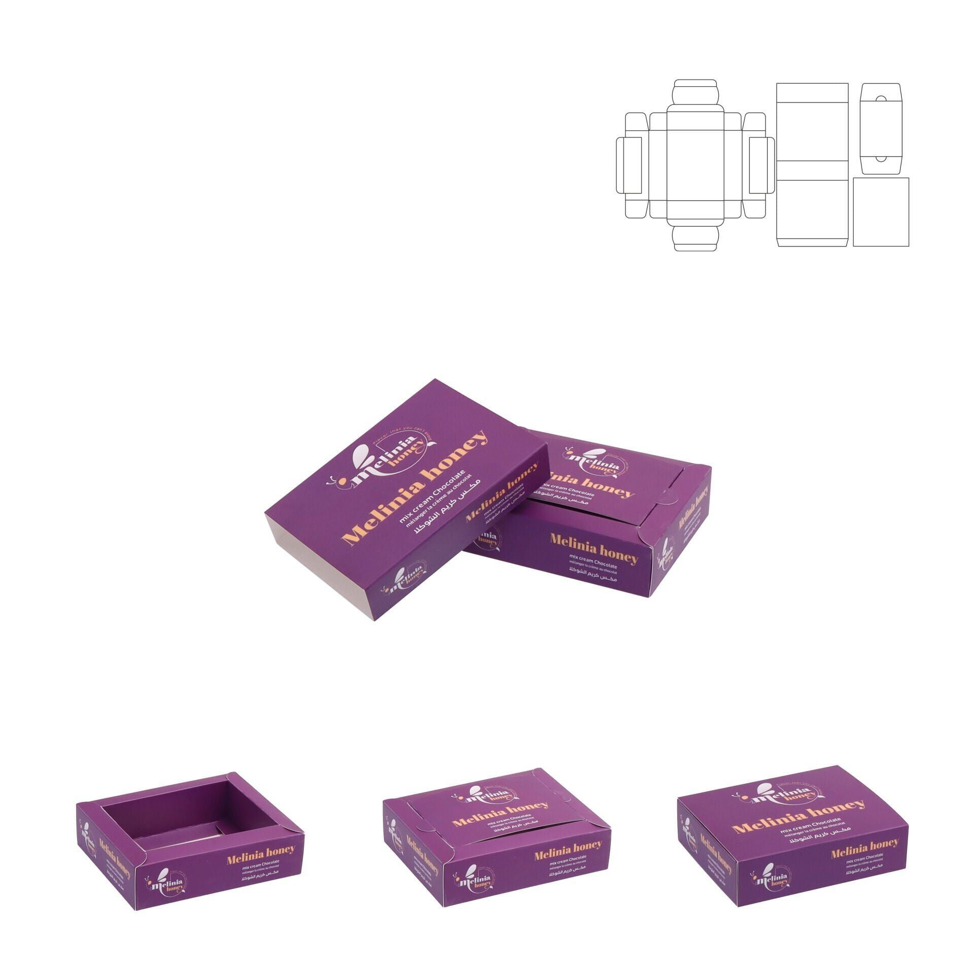 Karton Çekmeceli Kutular ( M ) 1.000 adet  - 15,2x9x4 cm - Parlak Selefon