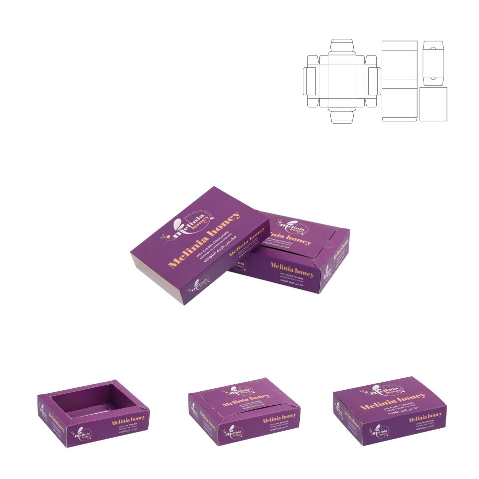 Karton Çekmeceli Kutular ( M ) 1.000 adet  - 16x13x3,7 cm - Mat Selefon + Kabartma Lak