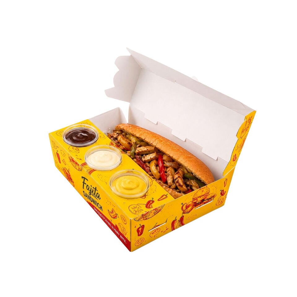 Soslu Menü Yemek Kutuları (Yapıştırmalı)