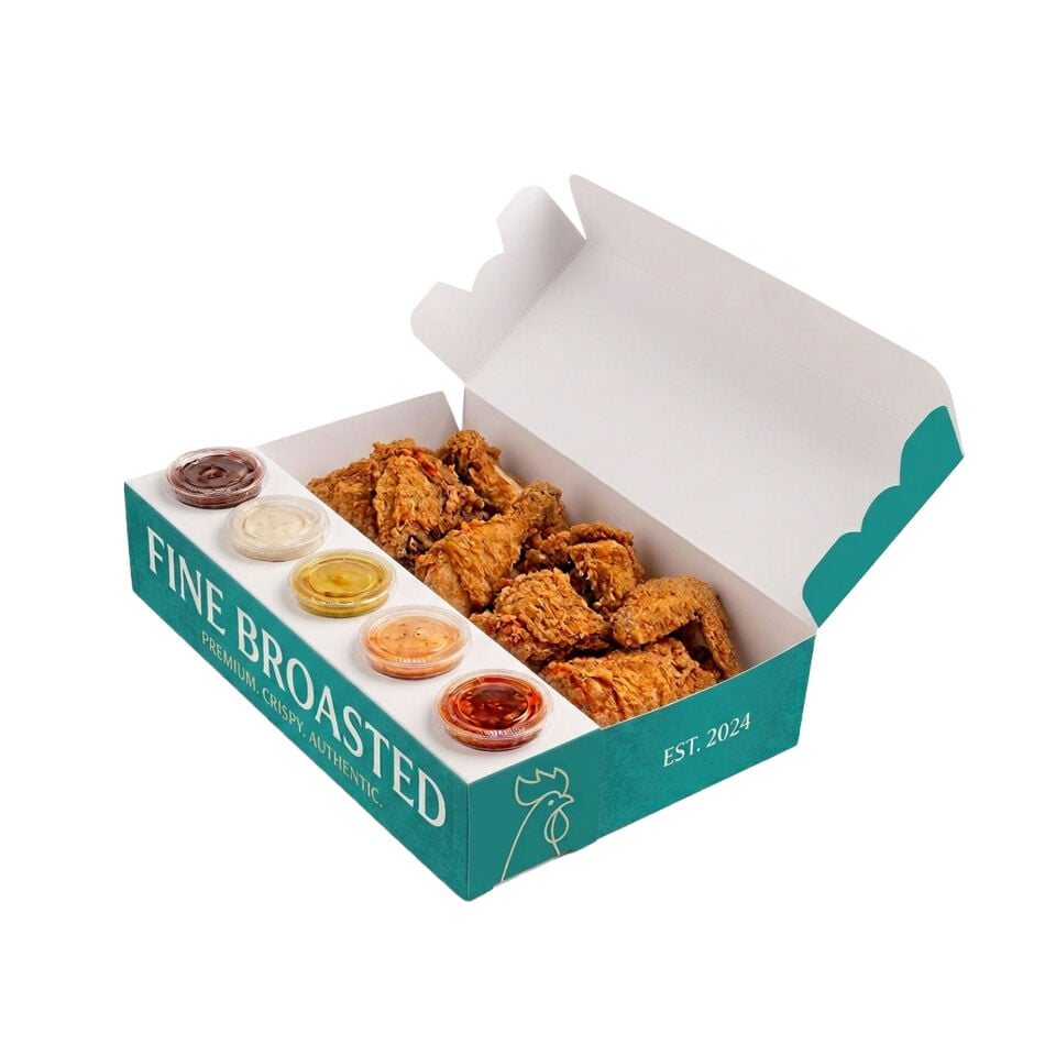 Soslu Menü Yemek Kutuları (Yapıştırmalı)