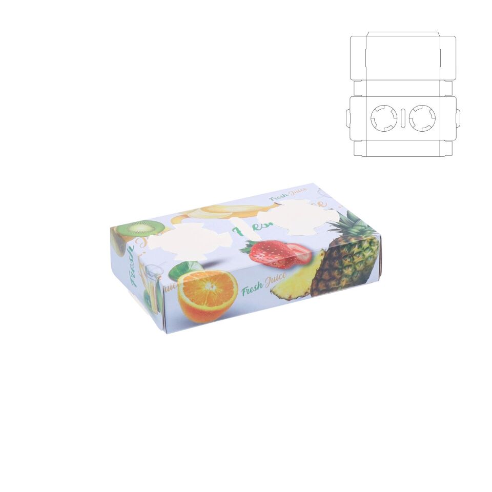 Karton Bardak Taşıyıcı ( Kaliteli ) BTC202503 1.000 adet  - 20,5x20,6x5,8 cm (4'lü)