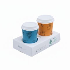 Karton Bardak Taşıyıcı ( Kaliteli ) BTC202503 1.000 adet  - 20,5x20,6x5,8 cm (4'lü)