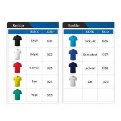 Manolya Polo Yaka T-Shirt (ÖZEL BASKI) 3XL - Yok - 25 adet - 10 x 10 cm Cep Baskı