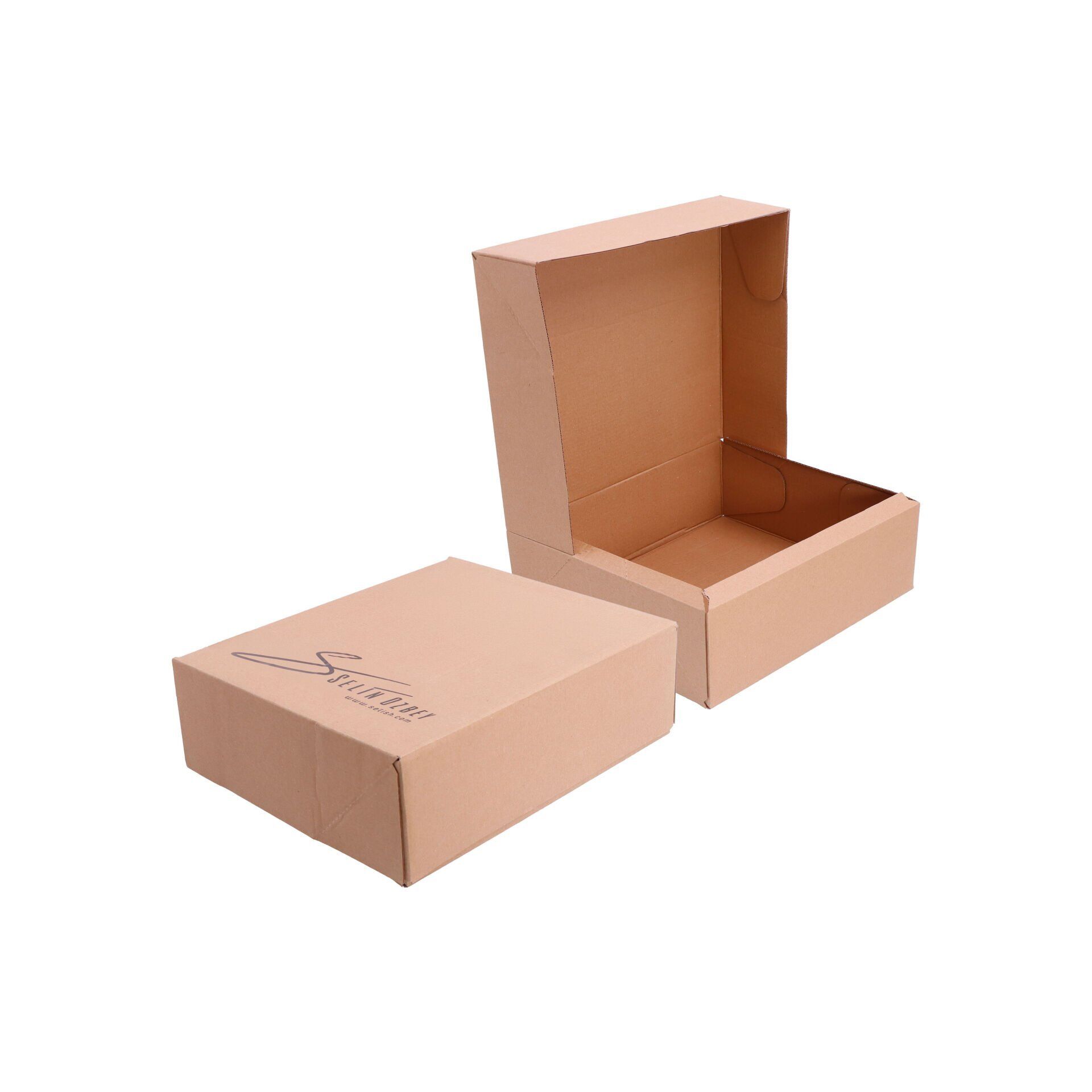 Ondüle E-Ticaret Kargo Kutusu EKK-001 Tek Renk (Serigraf Baskı) - 5.000 adet - 39.5x30.7x12 cm - Yok