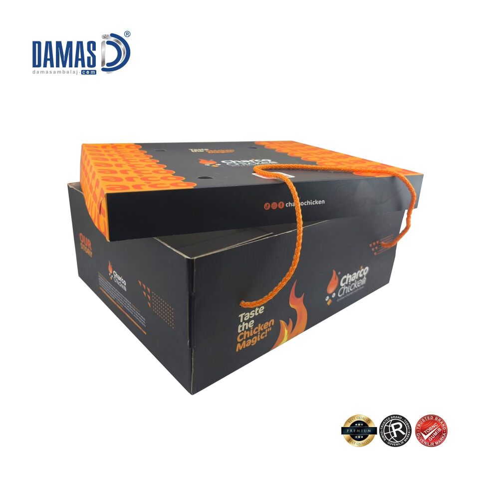 İpli Kapaklı Karton Kutu (Ofset Baskı)