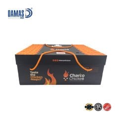 علبة زكزاك مموج مع غطاء كرتون وحبل (طباعة أوفست)