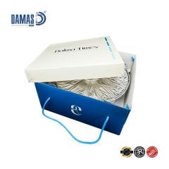 علبة زكزاك مموج مع غطاء كرتون وحبل (طباعة أوفست)