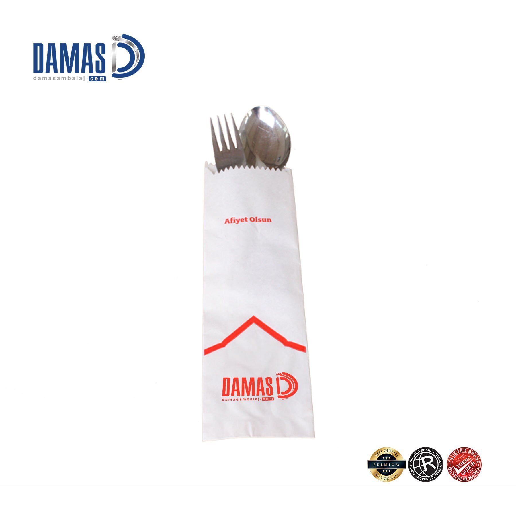 Çatal Kaşık Kılıfı Tek Renk - Beyaz Sülfit - 8x21 cm - 1000 kg