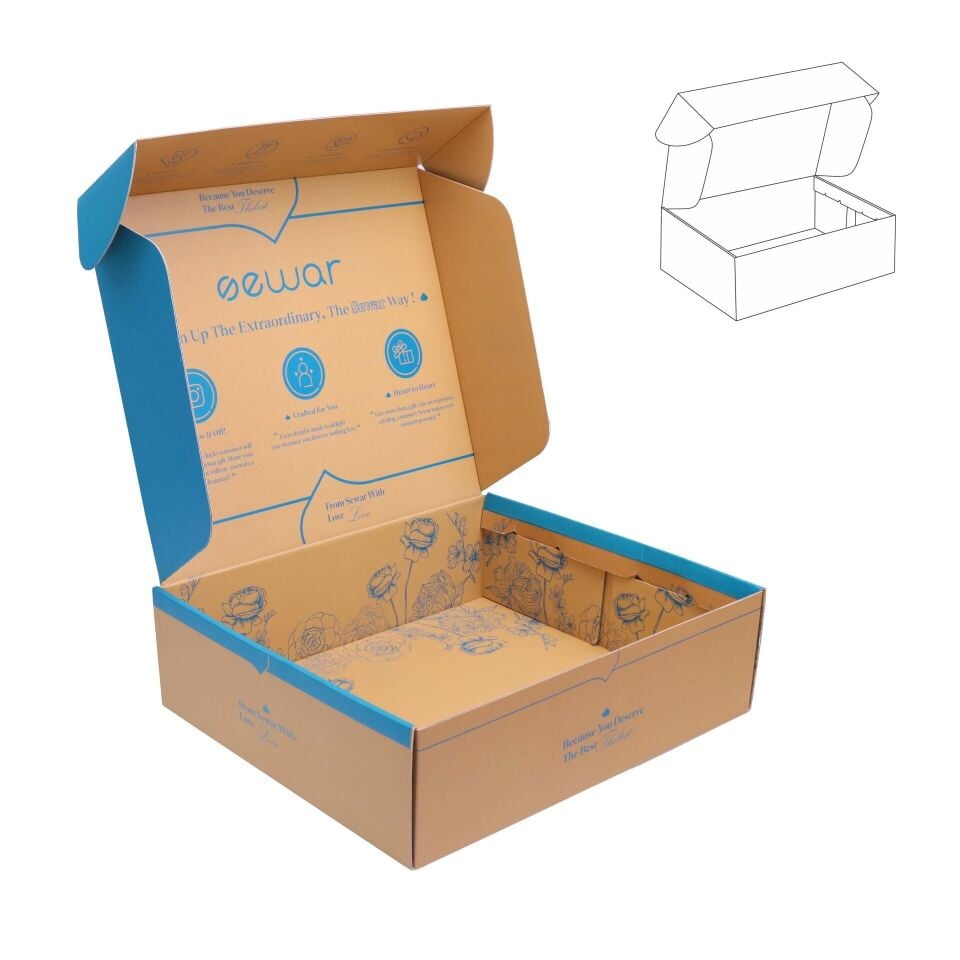 E-Ticaret Kargo Kutuları EKK-002 Tek Yön Baskılı - 3.000 adet - 38x32x11cm