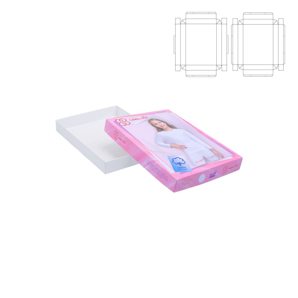 Karton Kutu KK05 (Kutu Kapak) 10.000 adet - 32,8x21,9x4 cm - Mat Selefon + Kabartma Lak